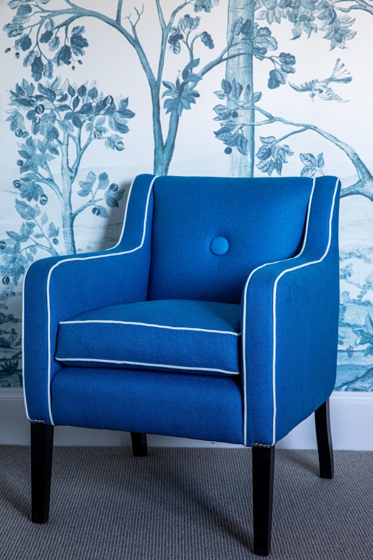 G P & J Baker KIT'S LINEN SKY BLUE Fabric