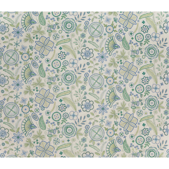 Lee Jofa EDEN BLUE GREEN Fabric