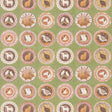 G P & J Baker ROBINA'S DINNER PARTY GREEN Fabric