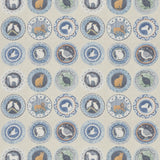 G P & J Baker ROBINA'S DINNER PARTY BLUE Fabric