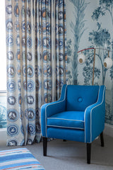 G P & J Baker ROBINA'S DINNER PARTY BLUE Fabric