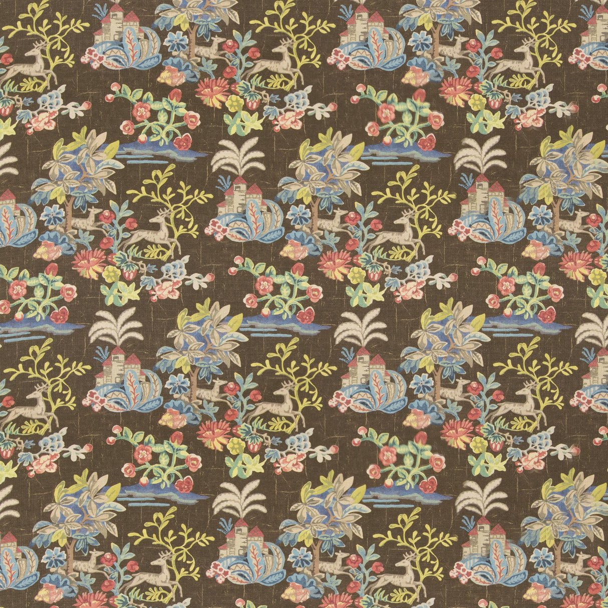 G P & J Baker KNIGHT'S TALE TEXTURE COCOA Fabric