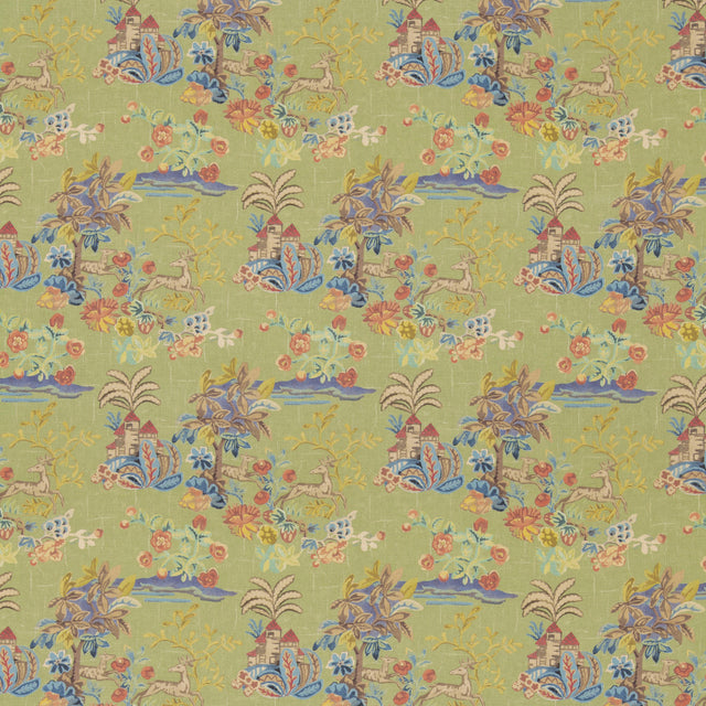 G P & J Baker KNIGHT'S TALE TEXTURE SPRING GREEN Fabric