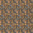 G P & J Baker POTATO PRINT CHOCOLATE Fabric