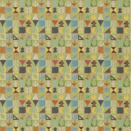 G P & J Baker POTATO PRINT GREEN Fabric