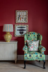 G P & J Baker POTATO PRINT GREEN Fabric