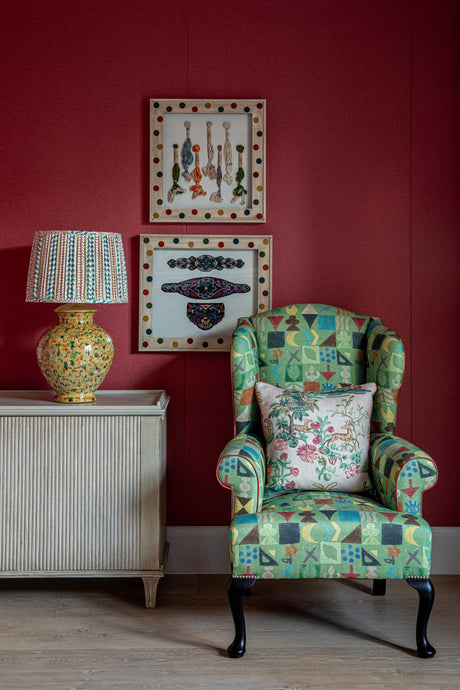 G P & J Baker POTATO PRINT GREEN Fabric