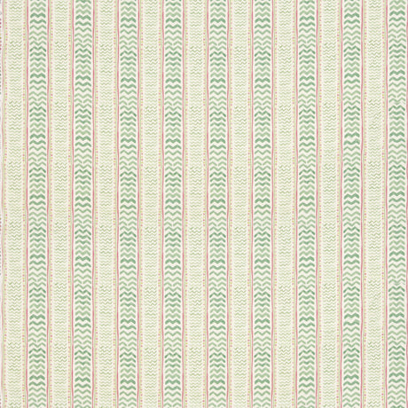 G P & J Baker WRIGGLE ROOM GREEN/PINK Fabric