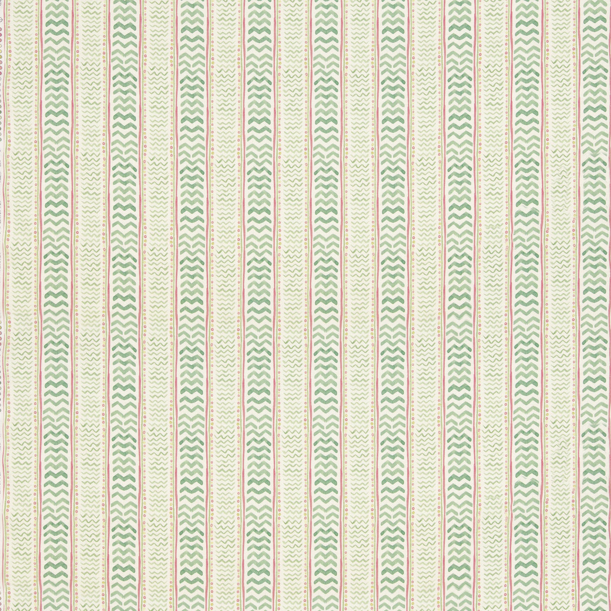 G P & J Baker WRIGGLE ROOM GREEN/PINK Fabric