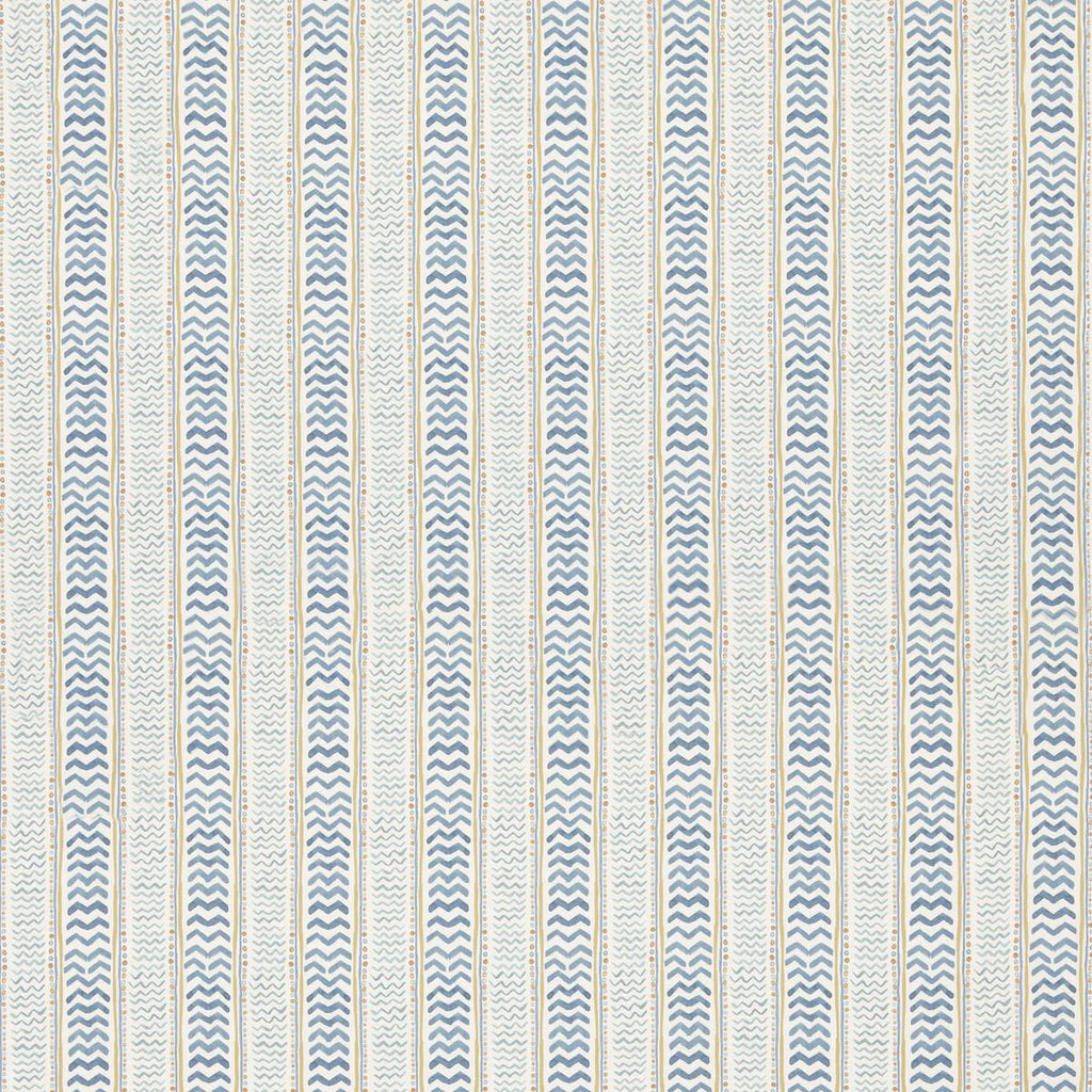 G P & J Baker WRIGGLE ROOM BLUE/YELLOW Fabric