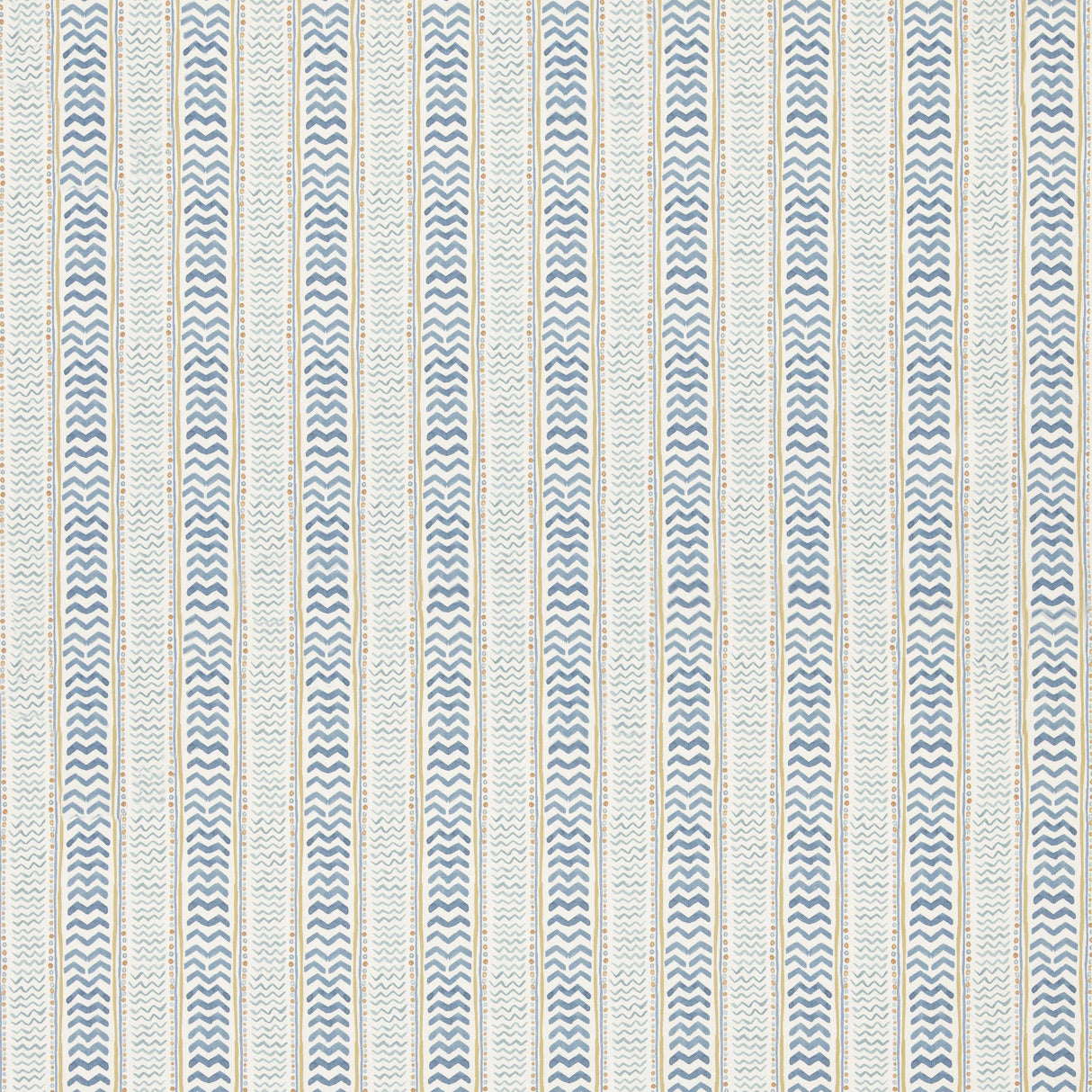 G P & J Baker WRIGGLE ROOM BLUE/YELLOW Fabric