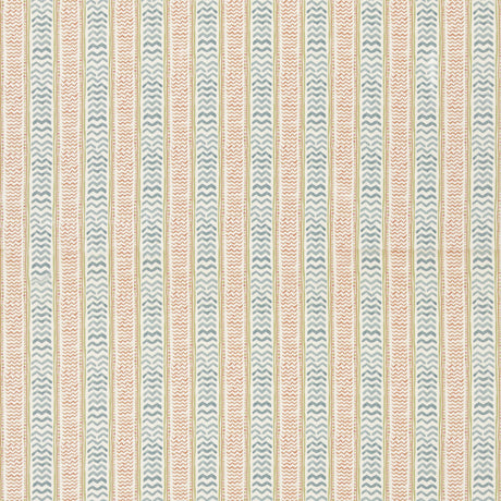 G P & J Baker WRIGGLE ROOM TEAL/SPICE Fabric