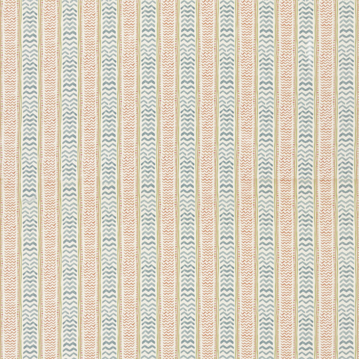 G P & J Baker WRIGGLE ROOM TEAL/SPICE Fabric
