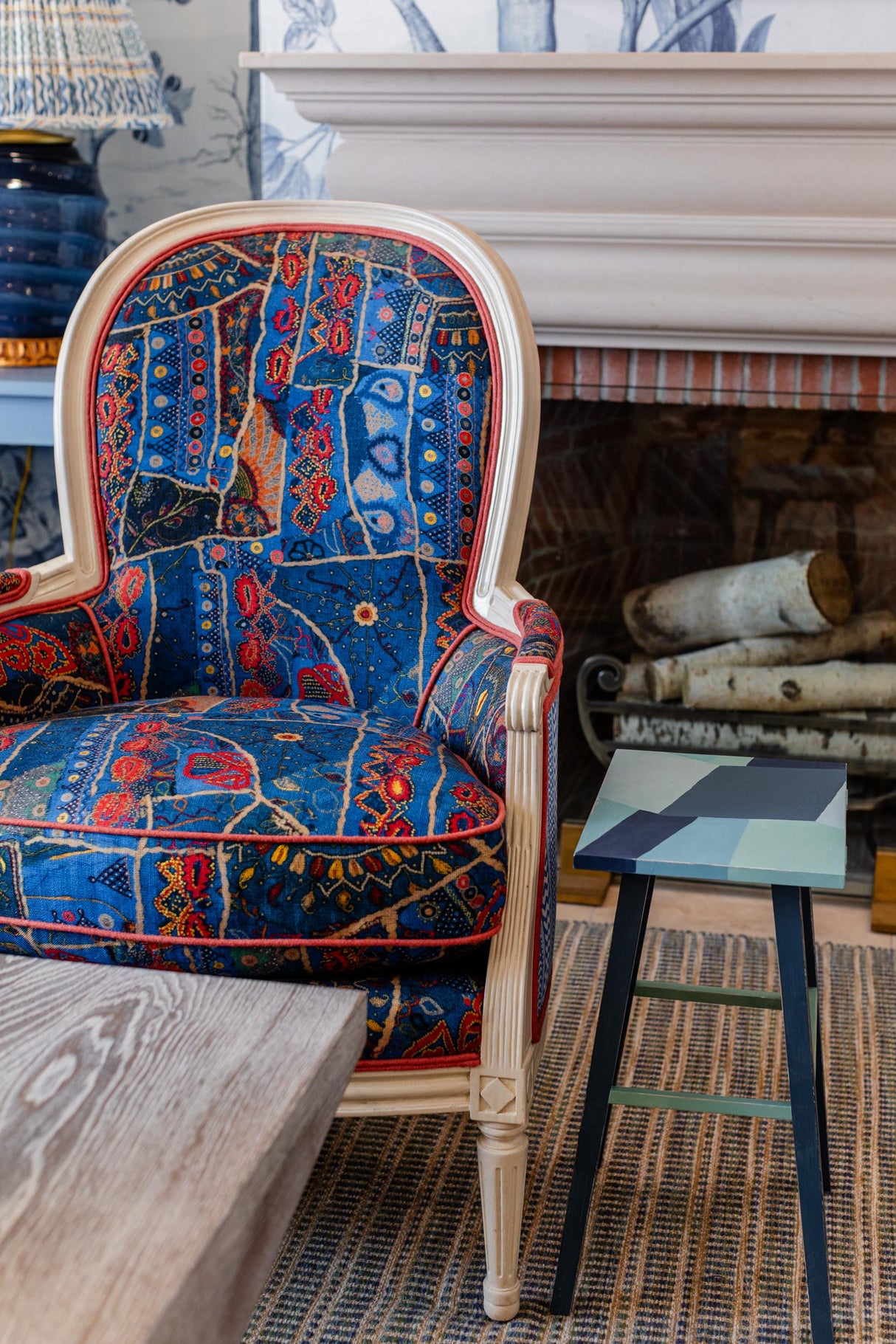 G P & J Baker FRONT ROW JEWEL BLUE Fabric