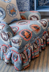 G P & J Baker ROBINA'S DINNER PARTY TEAL Fabric