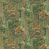 G P & J Baker FRONT ROW JEWEL GREEN Fabric