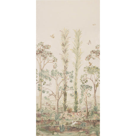 G P & J Baker TALL TREES PRINTED PANEL SUNSET Fabric