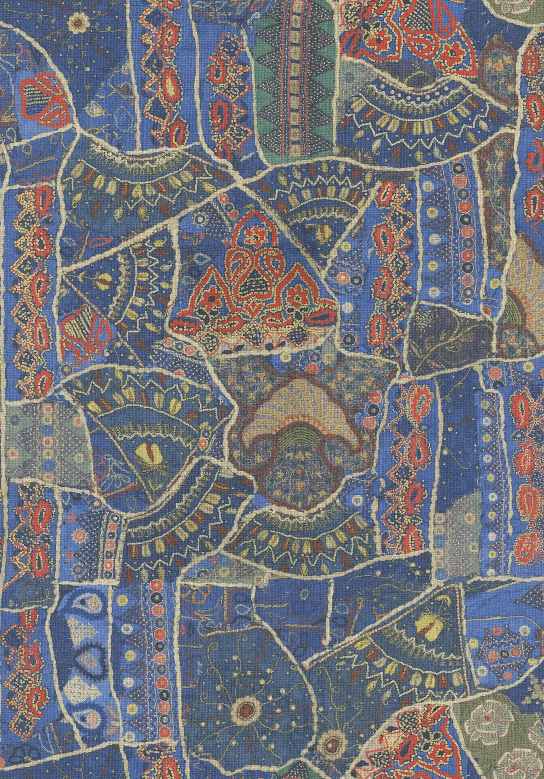 G P & J Baker FRONT ROW JEWEL BLUE Wallpaper
