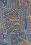 G P & J Baker FRONT ROW JEWEL BLUE Wallpaper