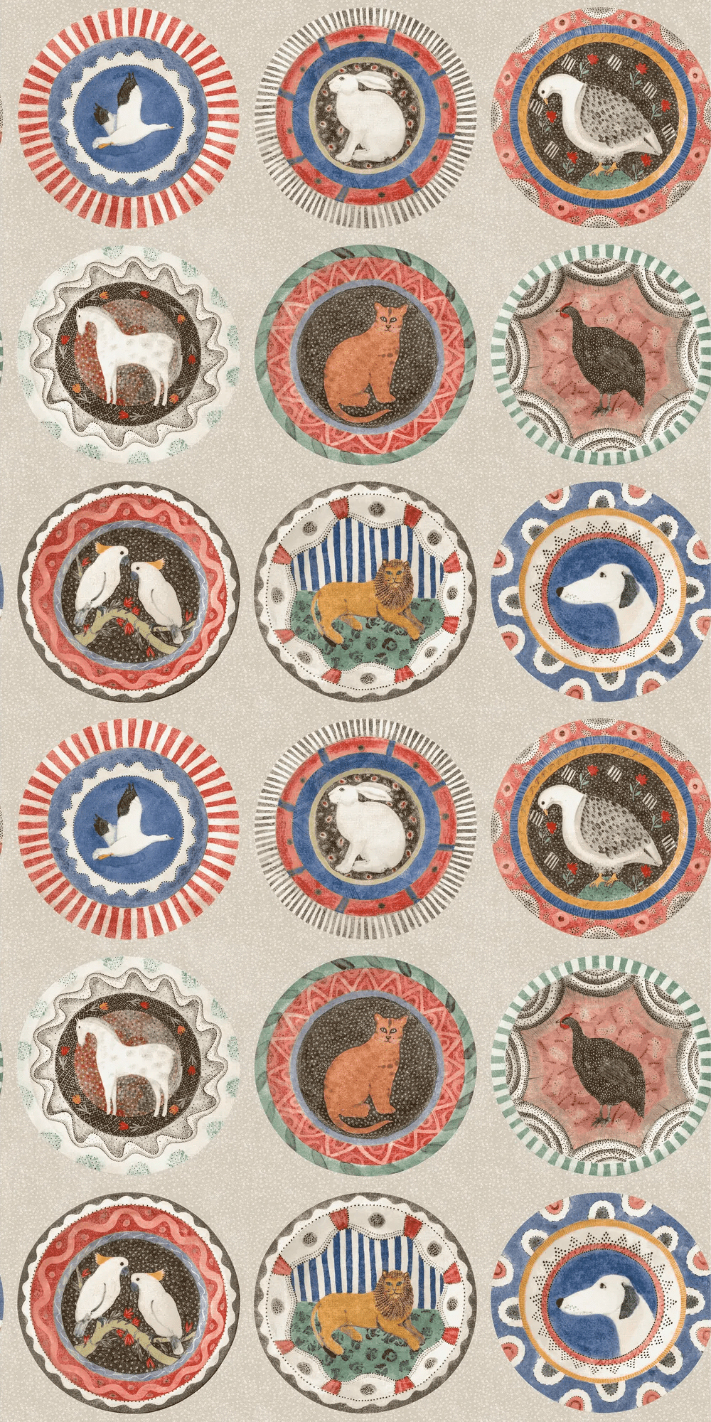 G P & J Baker ROBINA'S DINNER PARTY JEWEL Wallpaper