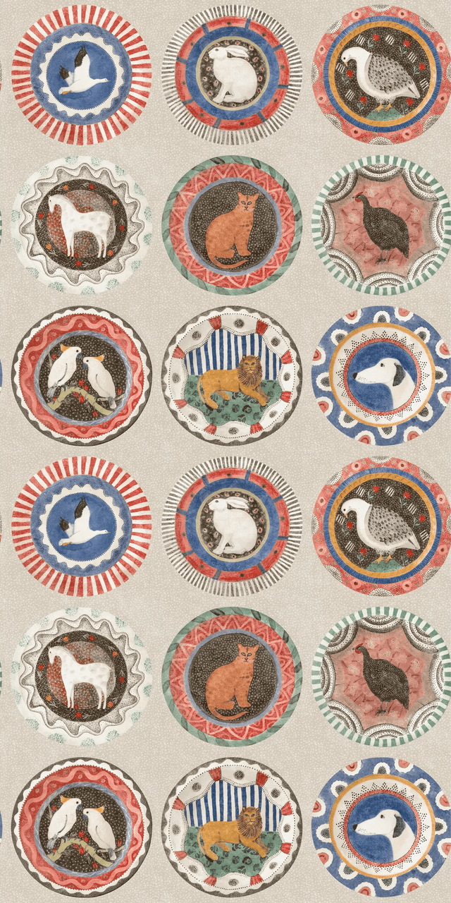 G P & J Baker ROBINA'S DINNER PARTY JEWEL Wallpaper
