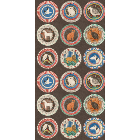 G P & J Baker ROBINA'S DINNER PARTY COCOA Wallpaper