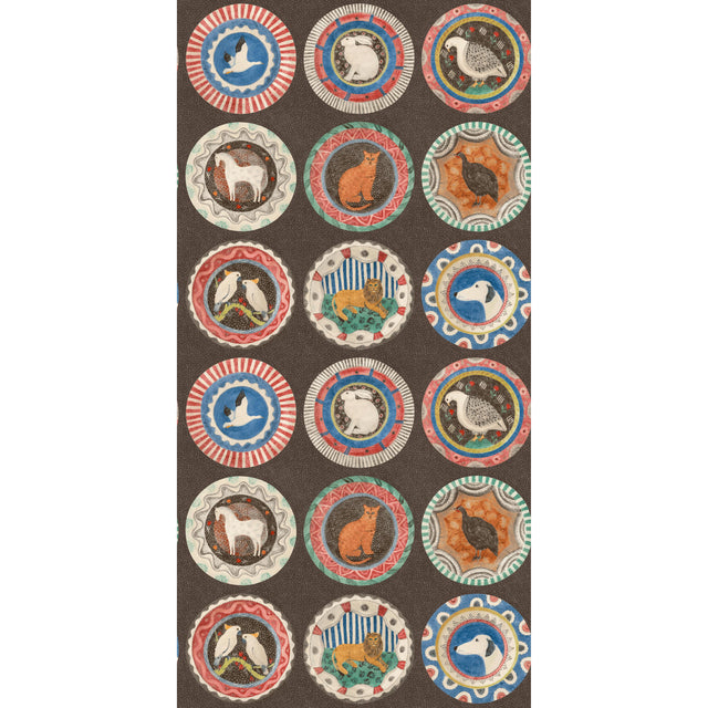 G P & J Baker ROBINA'S DINNER PARTY COCOA Wallpaper