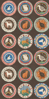 G P & J Baker ROBINA'S DINNER PARTY COCOA Wallpaper