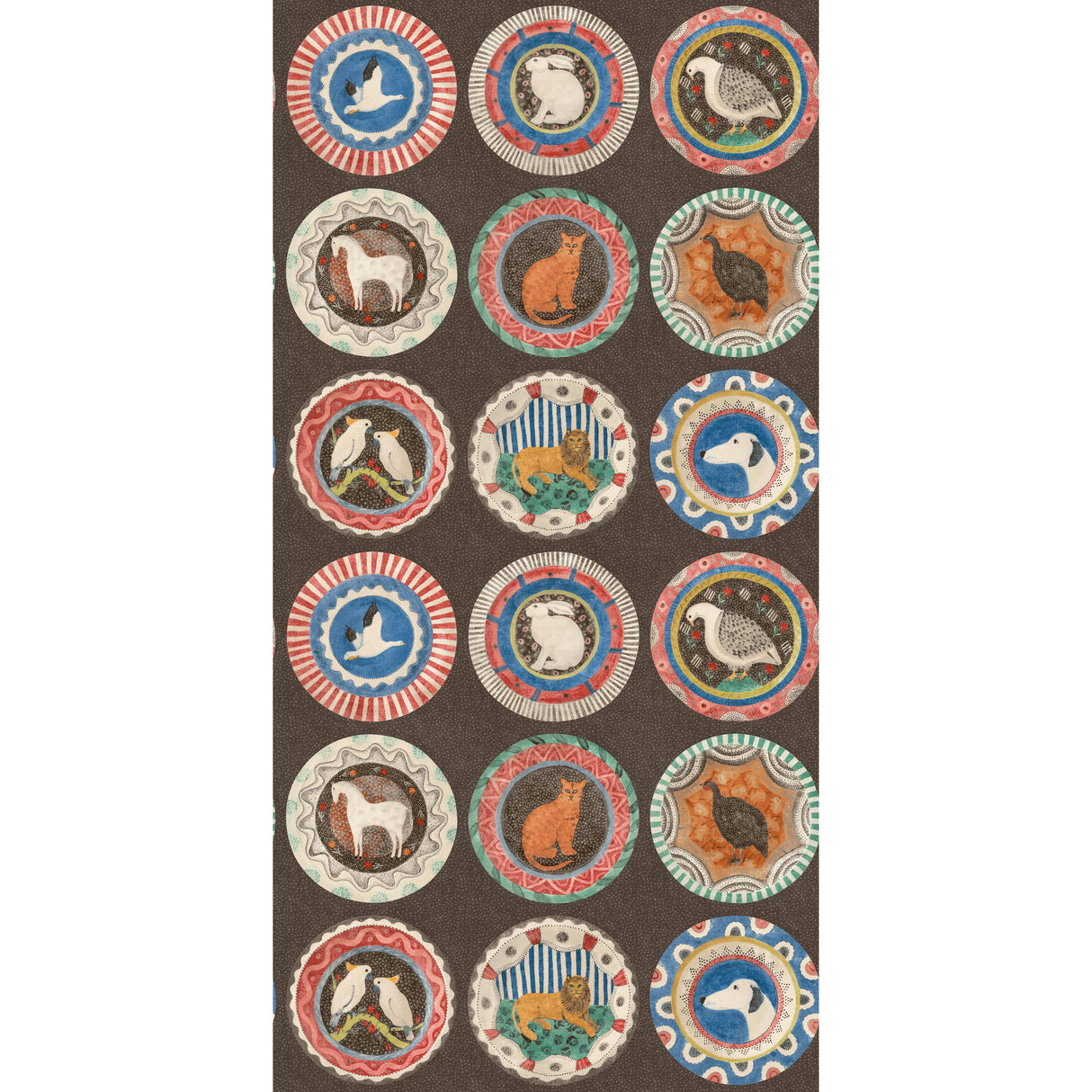 G P & J Baker ROBINA'S DINNER PARTY COCOA Wallpaper