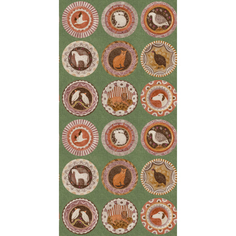 G P & J Baker ROBINA'S DINNER PARTY GREEN Wallpaper