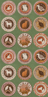 G P & J Baker ROBINA'S DINNER PARTY GREEN Wallpaper