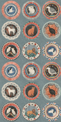 G P & J Baker ROBINA'S DINNER PARTY TEAL Wallpaper