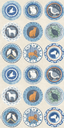 G P & J Baker ROBINA'S DINNER PARTY BLUE Wallpaper