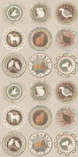 G P & J Baker ROBINA'S DINNER PARTY SAGE Wallpaper