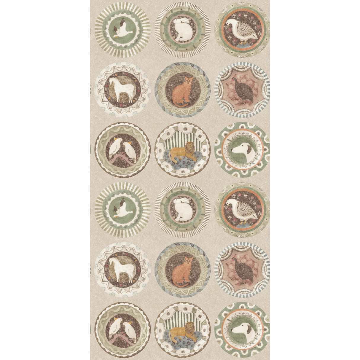 G P & J Baker ROBINA'S DINNER PARTY SAGE Wallpaper