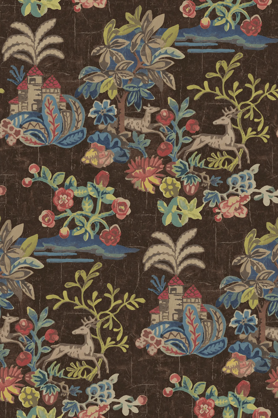 G P & J Baker KNIGHT'S TALE COCOA Wallpaper