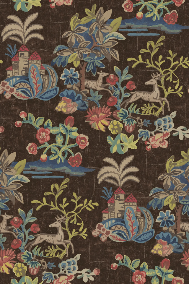 G P & J Baker KNIGHT'S TALE COCOA Wallpaper