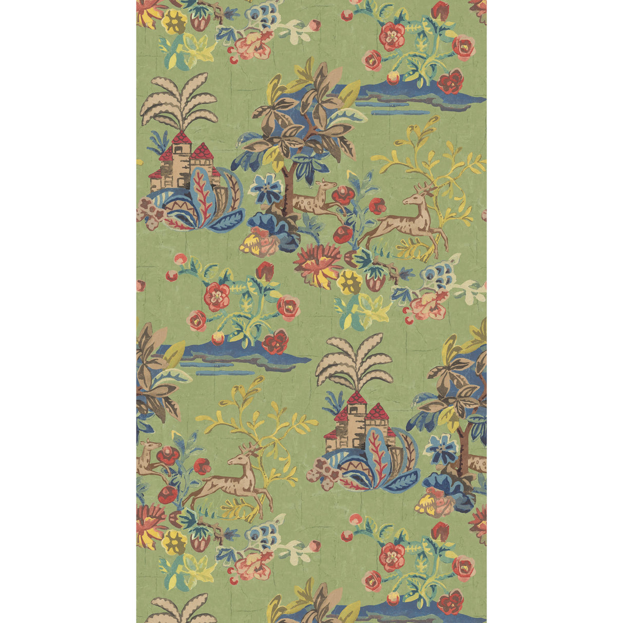 G P & J Baker KNIGHT'S TALE SPRING GREEN Wallpaper
