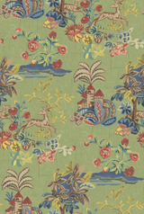 G P & J Baker KNIGHT'S TALE SPRING GREEN Wallpaper