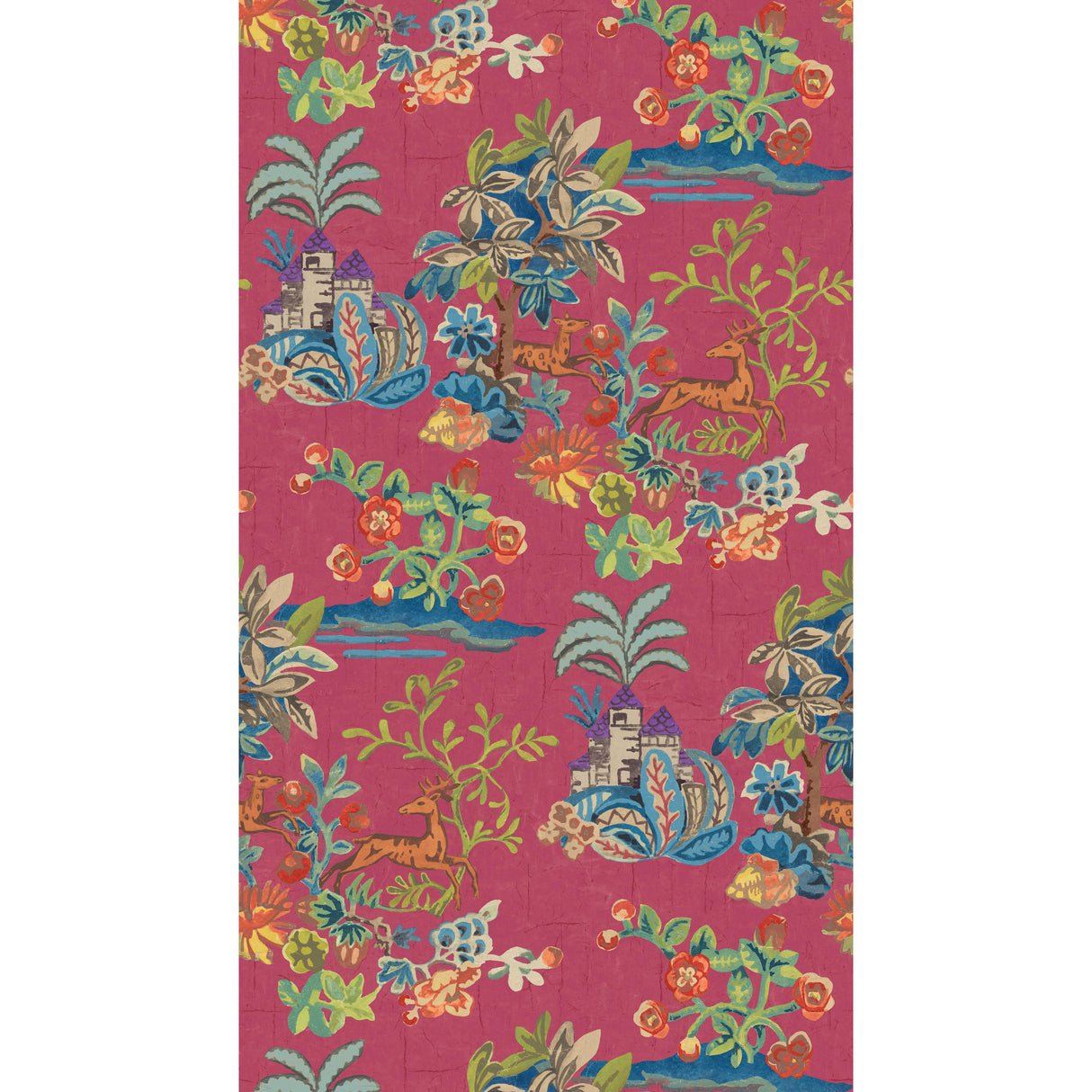 G P & J Baker KNIGHT'S TALE FUCHSIA Wallpaper