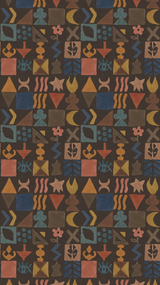 G P & J Baker POTATO PRINT CHOCOLATE Wallpaper
