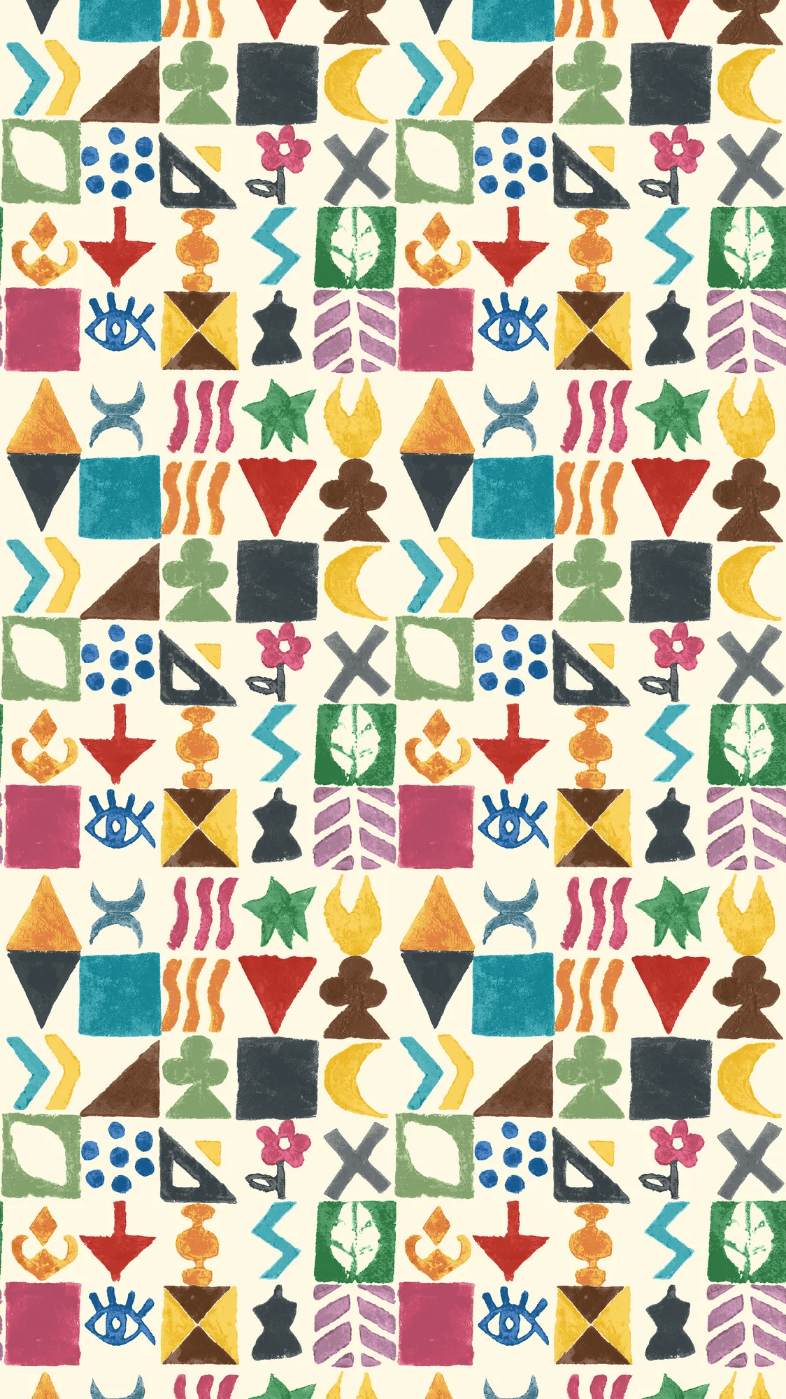 G P & J Baker POTATO PRINT JEWEL Wallpaper