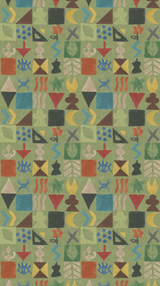 G P & J Baker POTATO PRINT GREEN Wallpaper