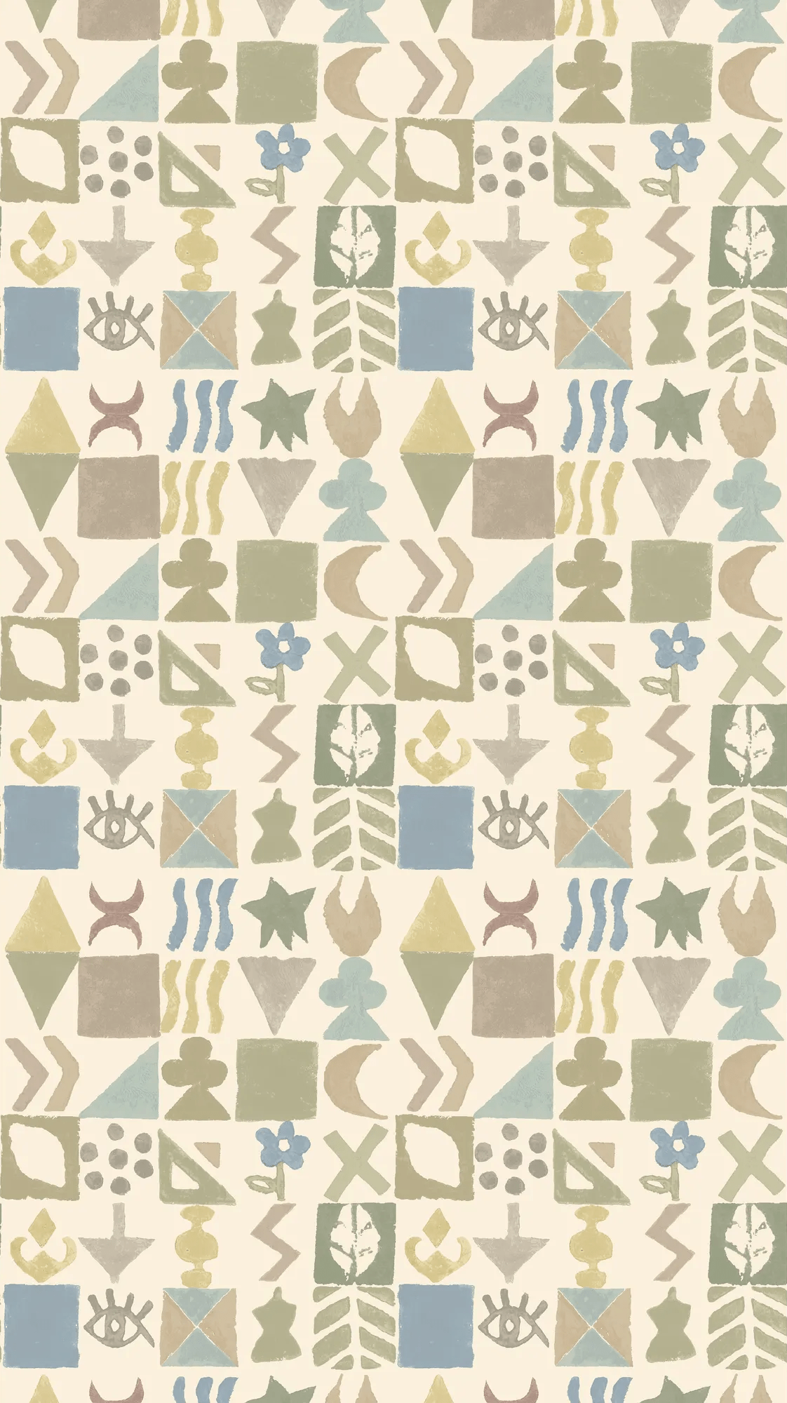 G P & J Baker POTATO PRINT SAGE Wallpaper