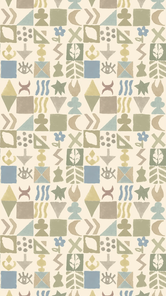 G P & J Baker POTATO PRINT SAGE Wallpaper