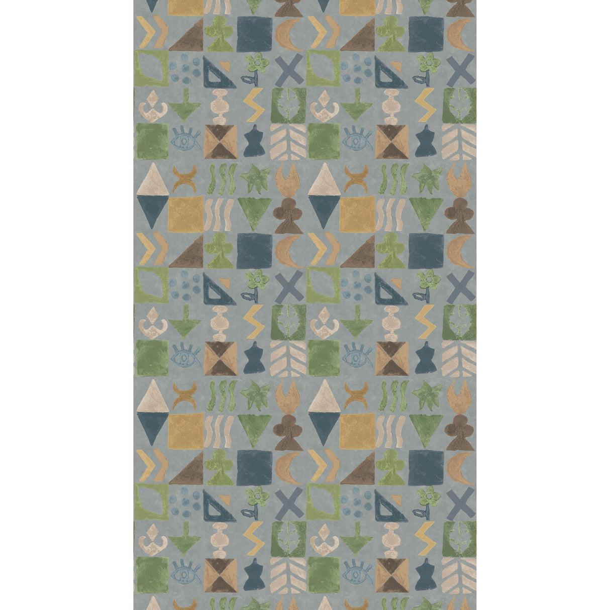 G P & J Baker POTATO PRINT BLUE Wallpaper