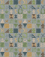 G P & J Baker POTATO PRINT BLUE Wallpaper