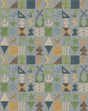 G P & J Baker POTATO PRINT BLUE Wallpaper