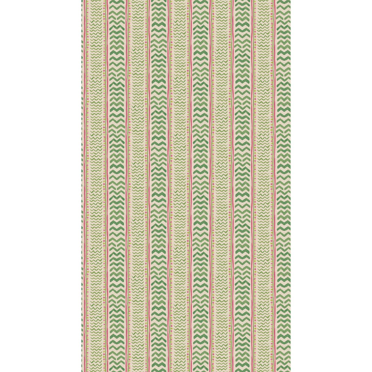 G P & J Baker WRIGGLE ROOM GREEN/PINK Wallpaper