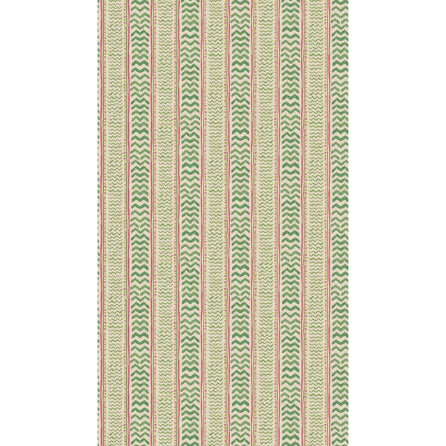 G P & J Baker WRIGGLE ROOM GREEN/PINK Wallpaper